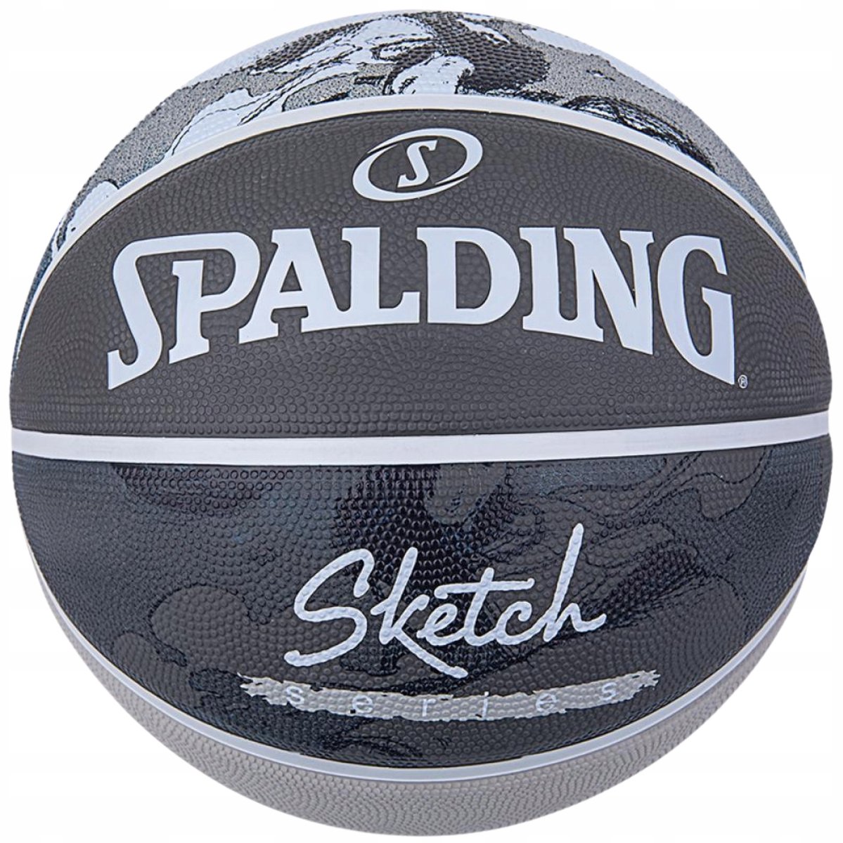 2x Spalding Sketch Jump Basketbal Maat 7 - Grijs