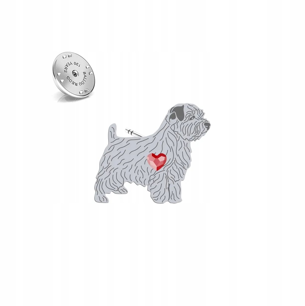 Zilveren Broche Norfolk Terriër 925 - Uniek Cadeau voor Dames