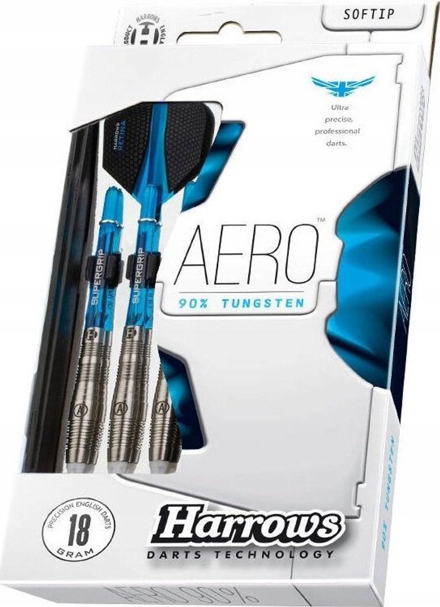 Harrows Aero Soft Tip Darts 18g B - 3 Stuks