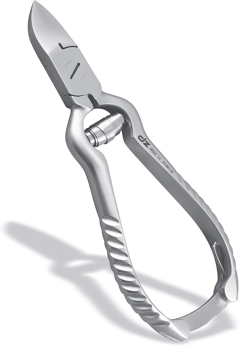 Nail pliers with buffer spring, ribbed handles with curved cutting head cutter for exact cut, ideal for powerful - ShopVlot