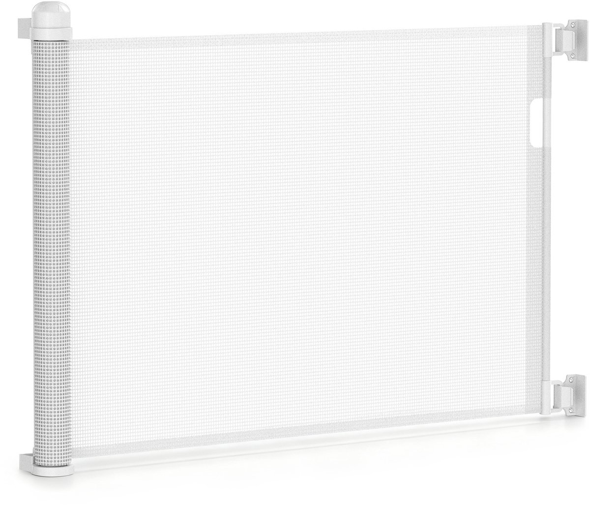 Froadp Deurbeveiligingshekje Roll Uitschuifbaar Afsluithekje 0-150 cm Trapbeveiligingshekje Beveiligingshekje Wit
