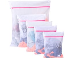 Boxlegend waszak voor wasmachine, set van 5, waszak met ritssluiting, voor beha, reizen, schoenen, koffer, sokken, ondergoed, babykleding