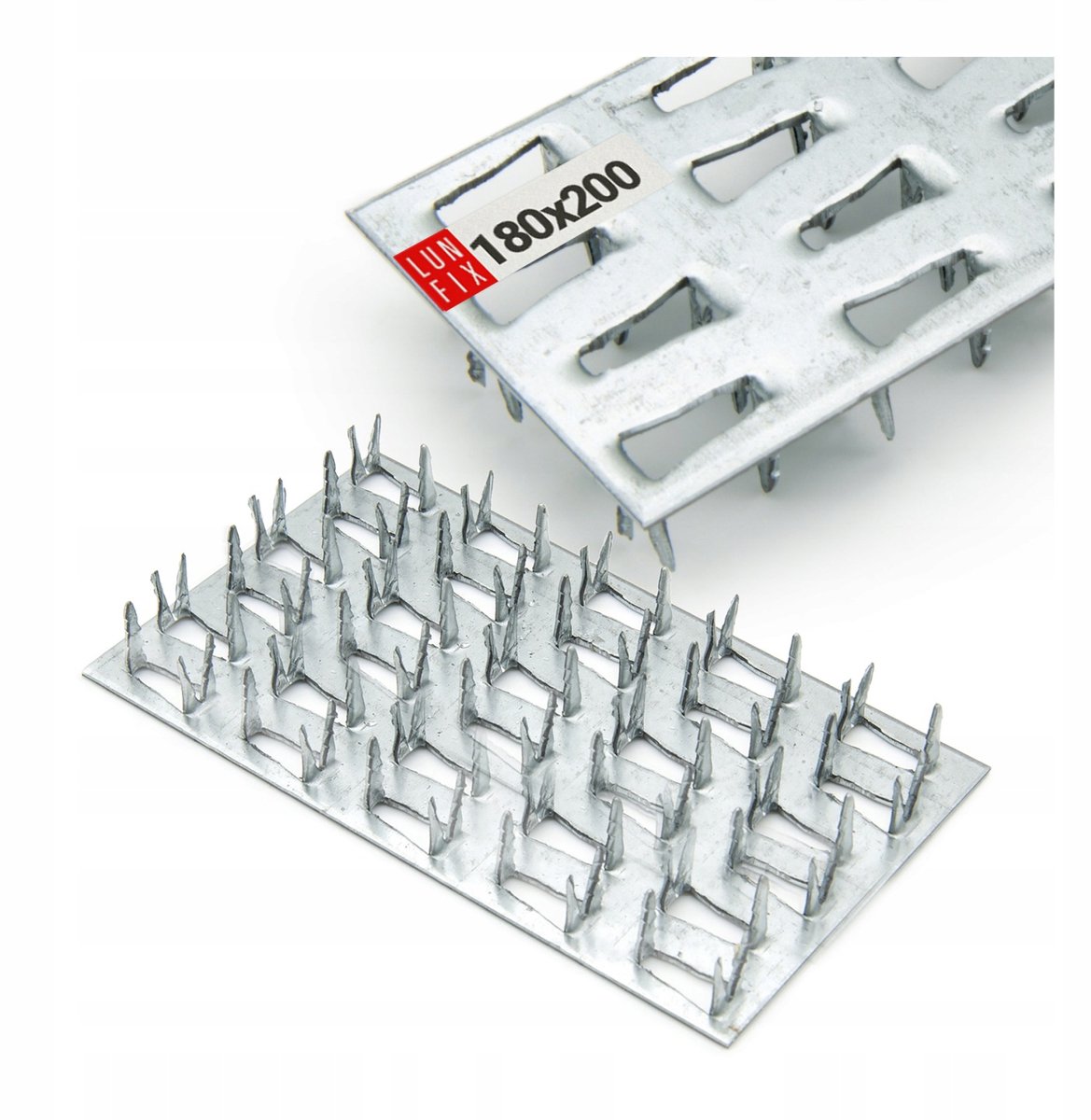 LUN FIX - Platte verbindingsstukken - 180 x 200 x 1,3 mm - 1 stuk