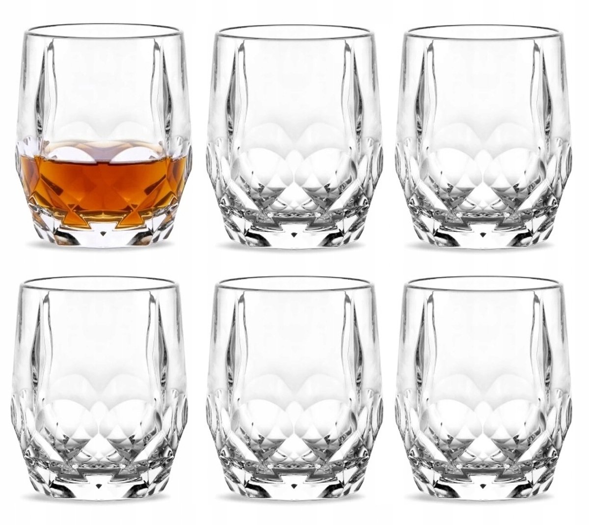 Bohemia Prestige Desire whiskyglazen 350ml - Set van 6 kristalglas