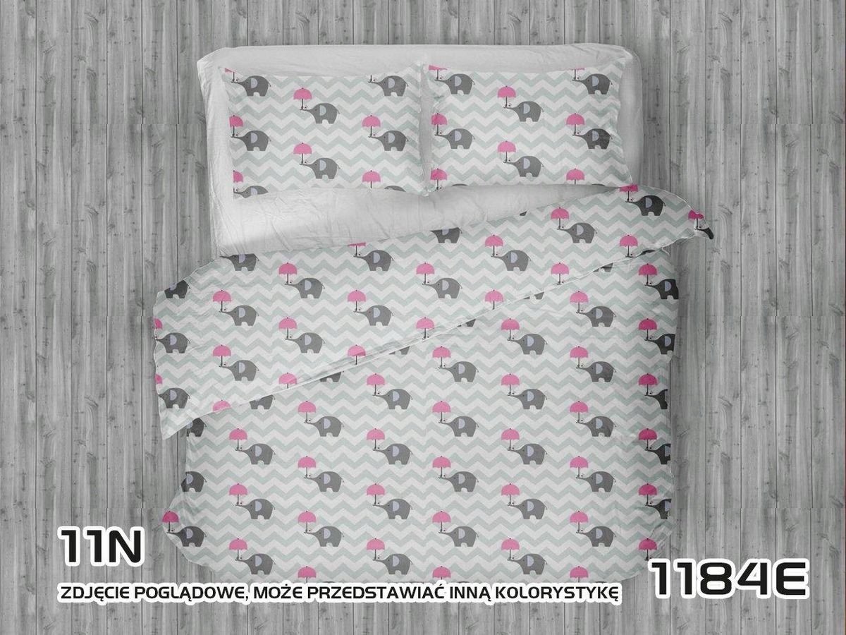 Kinderbeddengoed 100x135cm Katoen - Vrolijke Olifantjes & Zonnebloemen