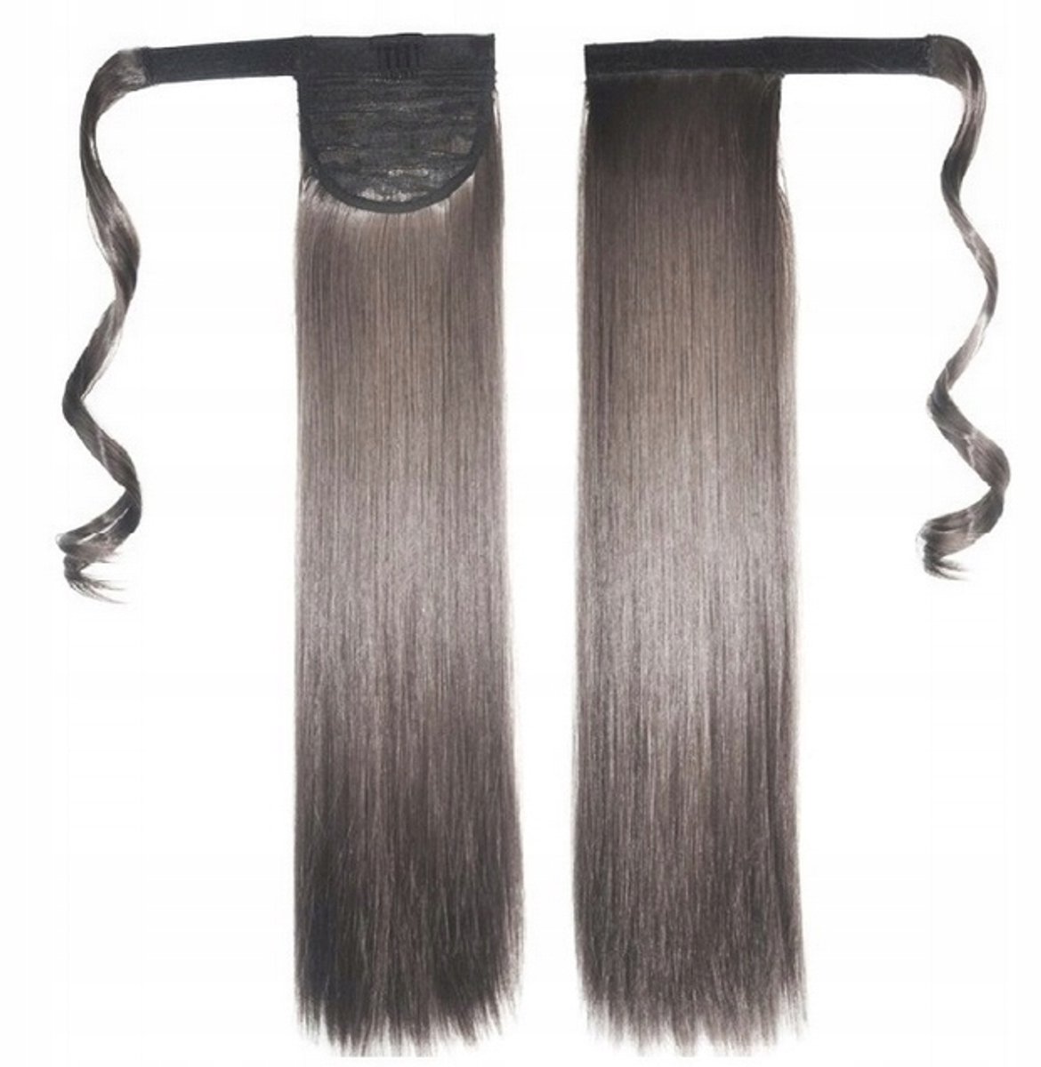 Merkloos Dopek Korte Staart 60cm Koel Blond Synthetisch Haarstuk