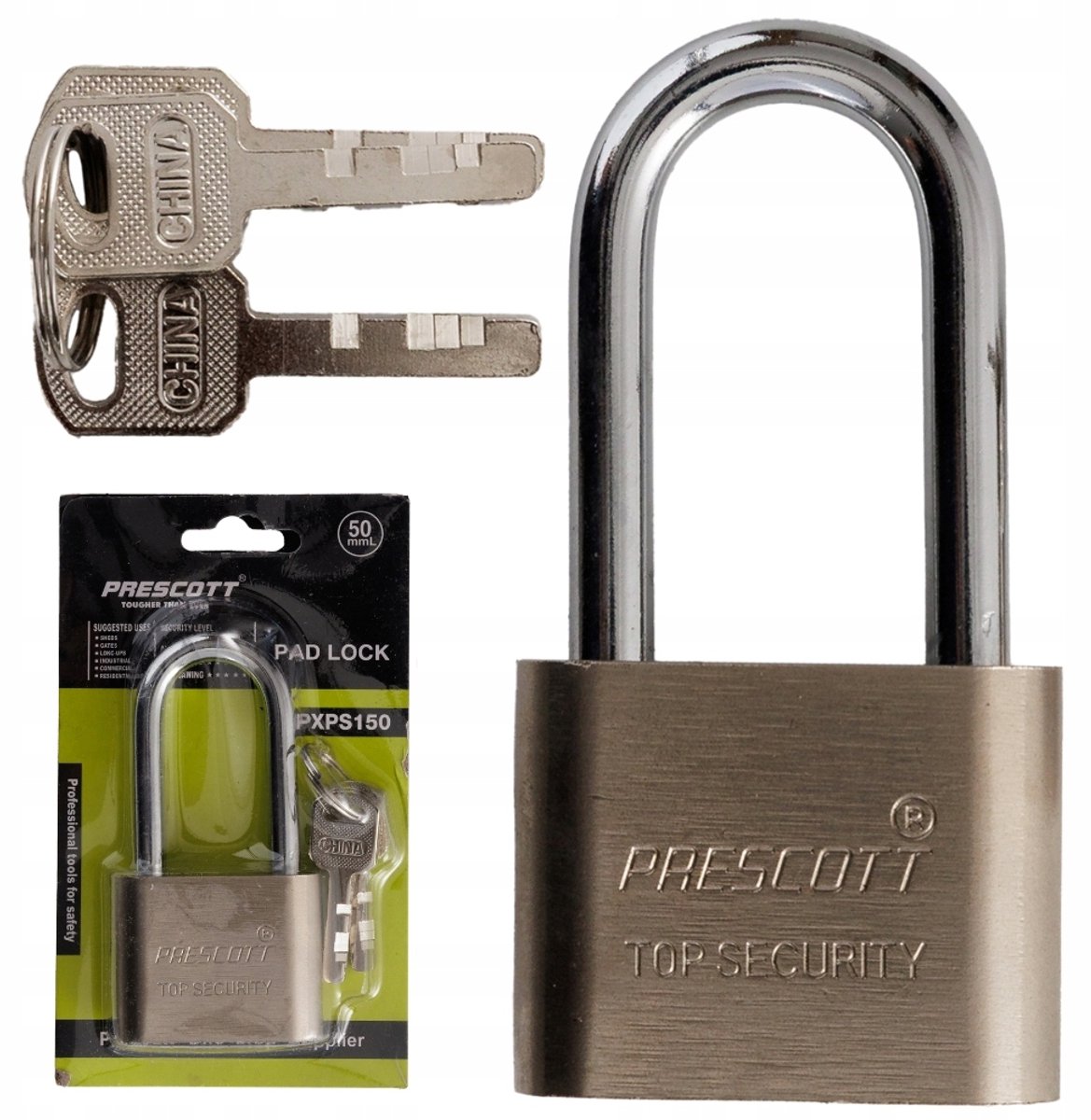 Sterke Stalen Hangslot 50mm met Beugel