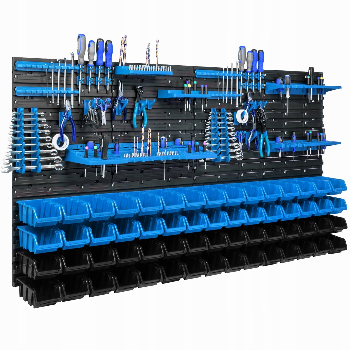 Gereedschapswand Garage met 60 Bakjes - 156x78 cm