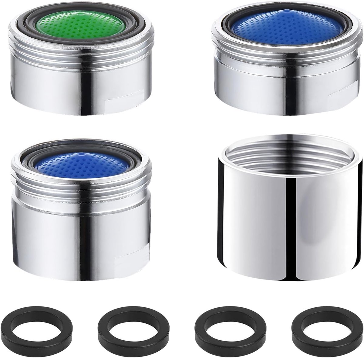 Waterfilter kraan met M18, M20 en M22 - 4 stuks - inclusief vrouwelijke M22 jetregulator - waterbesparend voordeel - ShopVlot