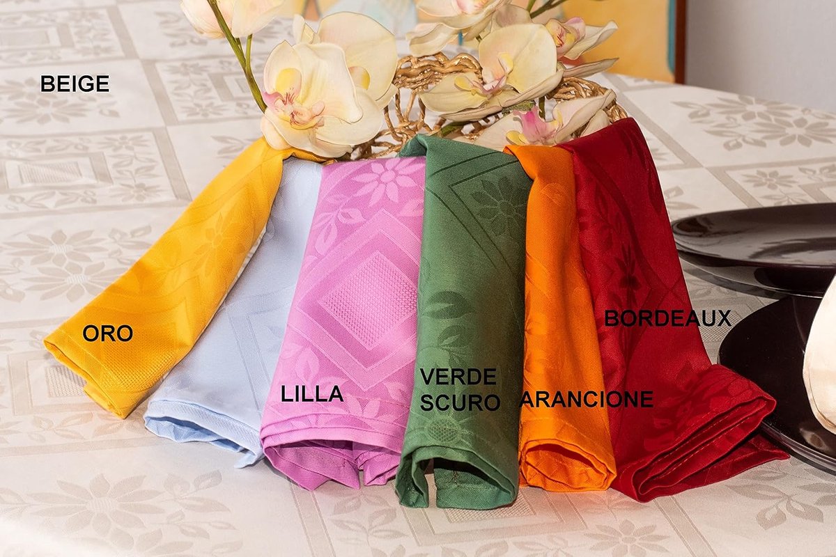 Tafellaken ovaal 165x270 cm - Fiandra Jacquard - 100% katoen - Geschikt voor 12 personen - ShopVlot