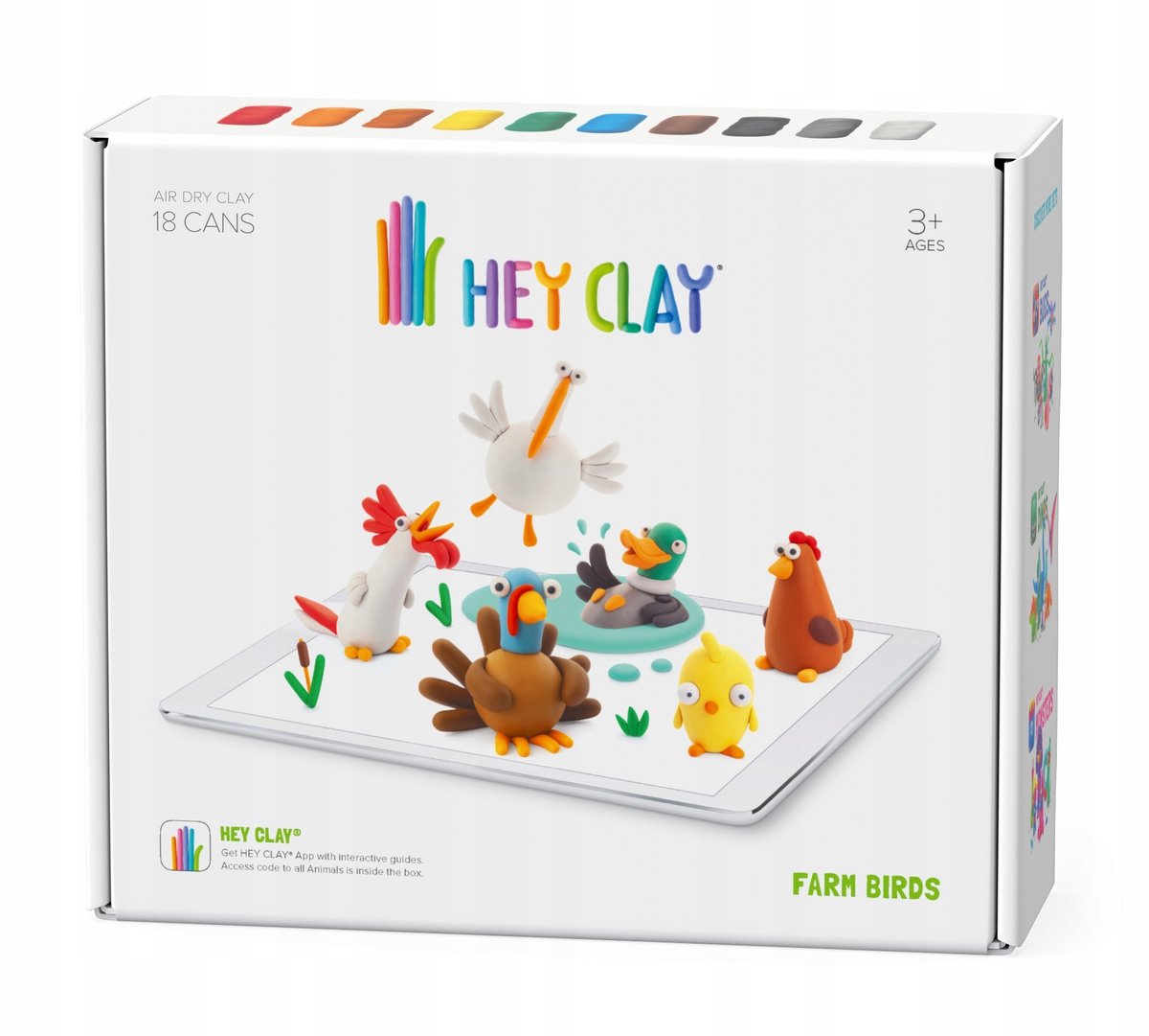 Kleurrijke Klei Set: 18 Bakjes voor Uren Creatief Speelplezier