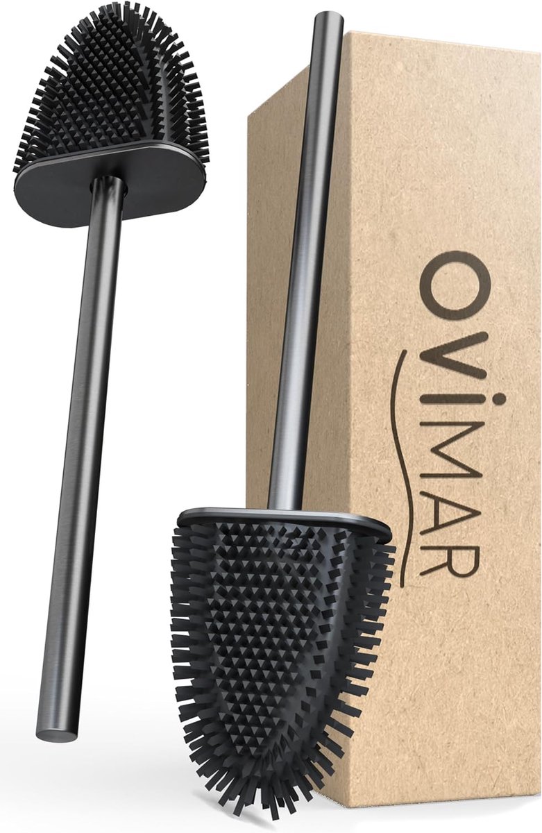 ovimar Brosse de recambio Abeloya - Conjunto de 2 partes y 2 partes del brosse - - Poignée and acero inoxidable - ShopVlot