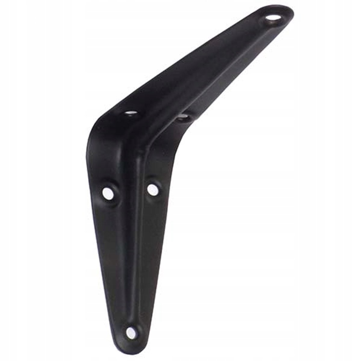 Zwarte Wandsteunen voor Planken 100x75mm - Set van 1
