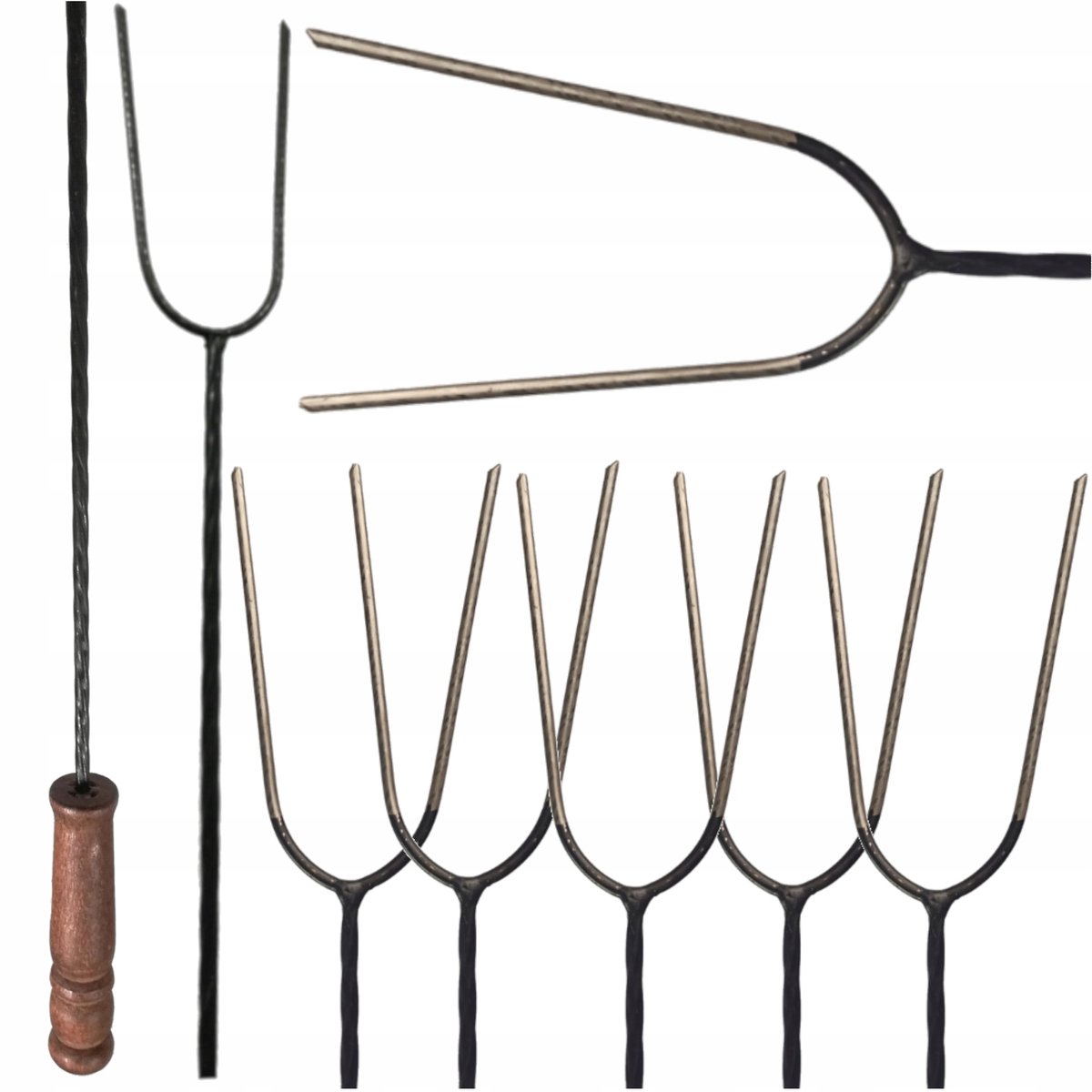 Vuurkorf Spiesjes 140cm - Set van 5 Stuks