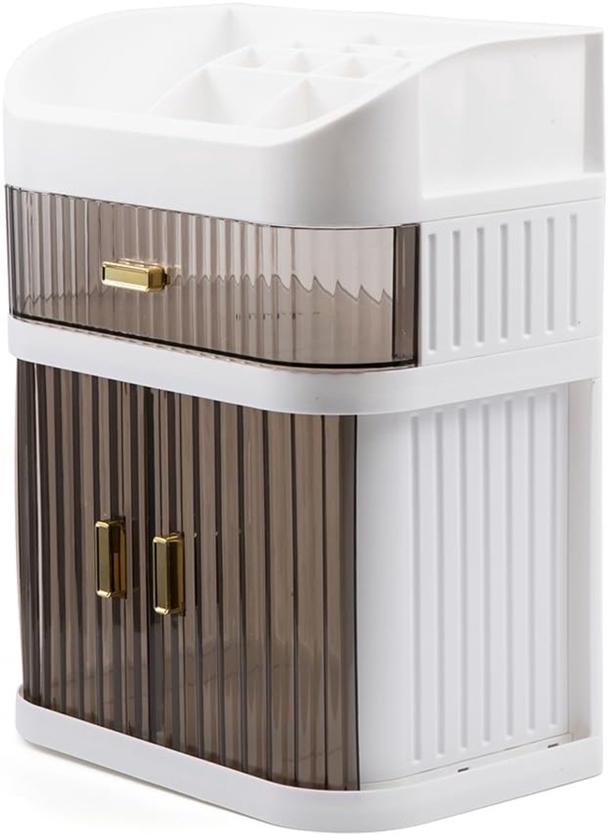 Makeup Organizer with Drawers, Cosmetic Organizer, Dustproof, Large Capacity, Storage, Makeup Table, Organizer for - ShopVlot