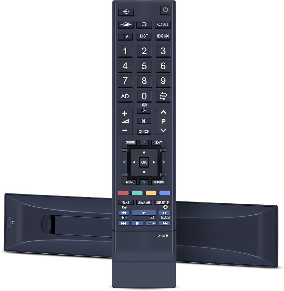 CT-90345 Vervangende Afstandsbediening compatibel met Toshiba Regza TV CT-90237 32SL733 32SL753B 40SL733 40WL743 - ShopVlot