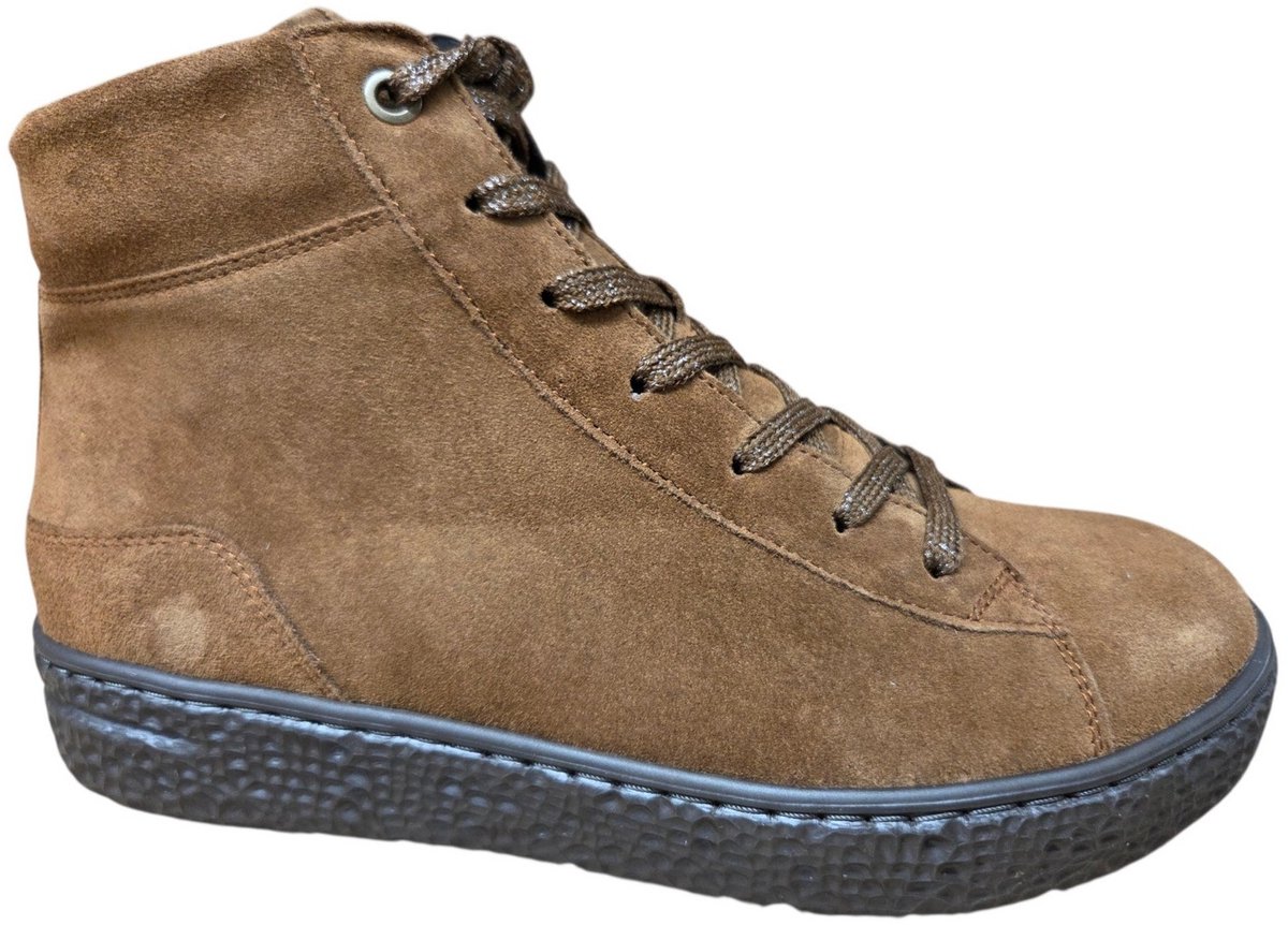 Hartjes 172.1404/30 53.00 H Veterschoenen Beige Suede Dames Breedtemaat H - Beige - 41.5