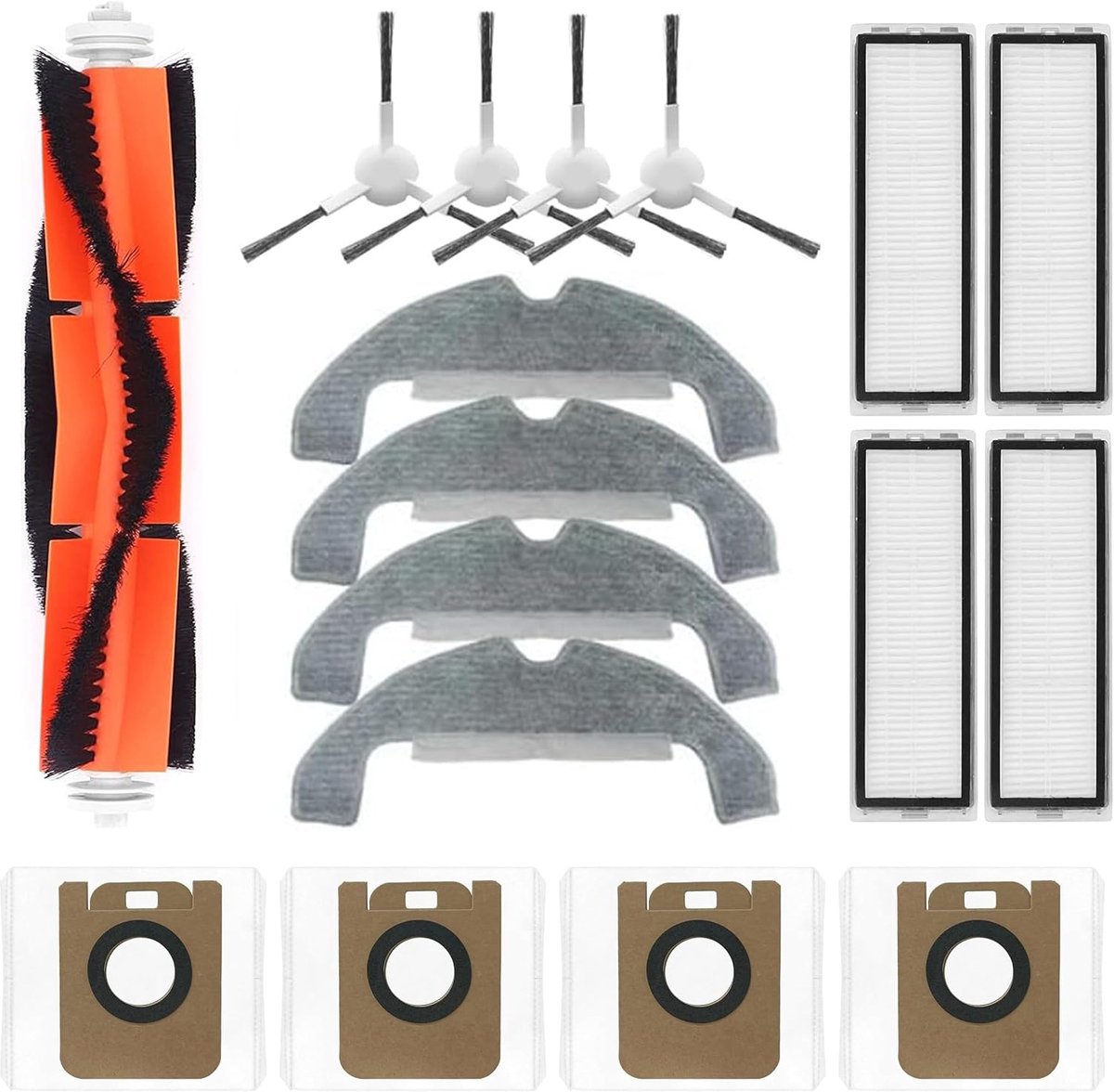 Robotstofzuiger accessoire set - 17 delen - vervangende onderdelen - optimale reinigingsresultaten - ShopVlot