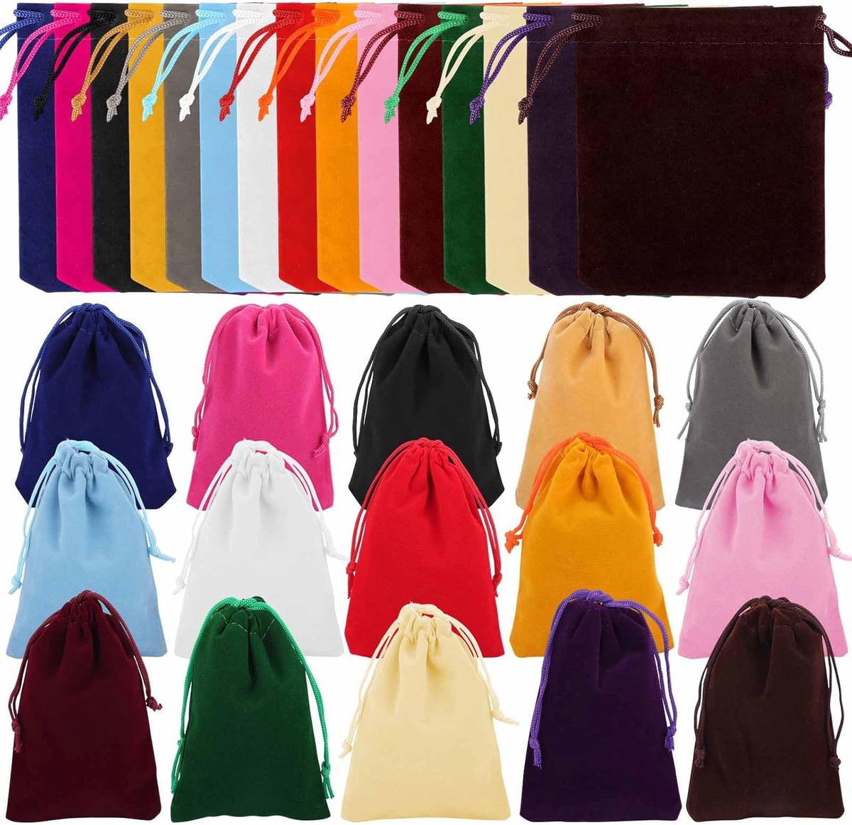 Juwelenzakjes 10 x 12 cm - Velours - 15 Kleuren - Perfect voor cadeautjes - ShopVlot