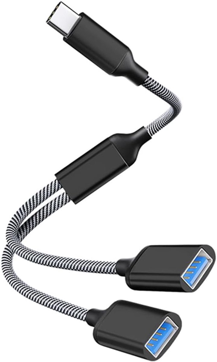 USB C to Dual USB Adapter, USB C to USB Splitter, Type C OTG Adapter - ShopVlot