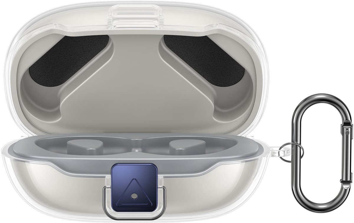 kwmobile Earphones Case for JBL Endurance Peak 3 Case - Clear TPU Silicone Earbuds Cover - Transparent