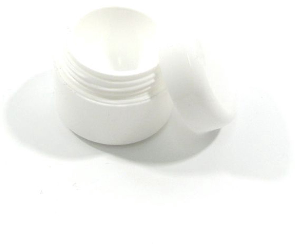 Wit 5ml Potje voor Gellak, Acryl, Nail Art & Crèmes