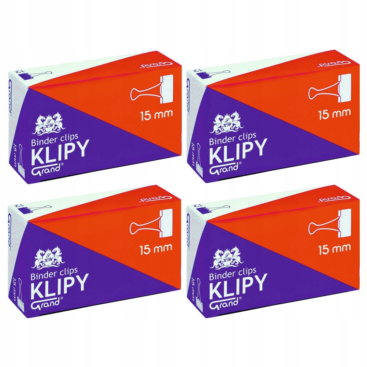 Zwarte Metalen Kantoorklipsen 15mm - 48 Stuks