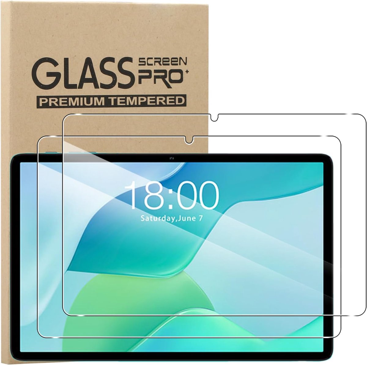 MEMELOKA Gehard glas voor Teclast P33/P30/P30T 10,1 inch, 2 stuks, hardheid 9H, krasbestendig, HD [anti-vingerafdruk] - ShopVlot