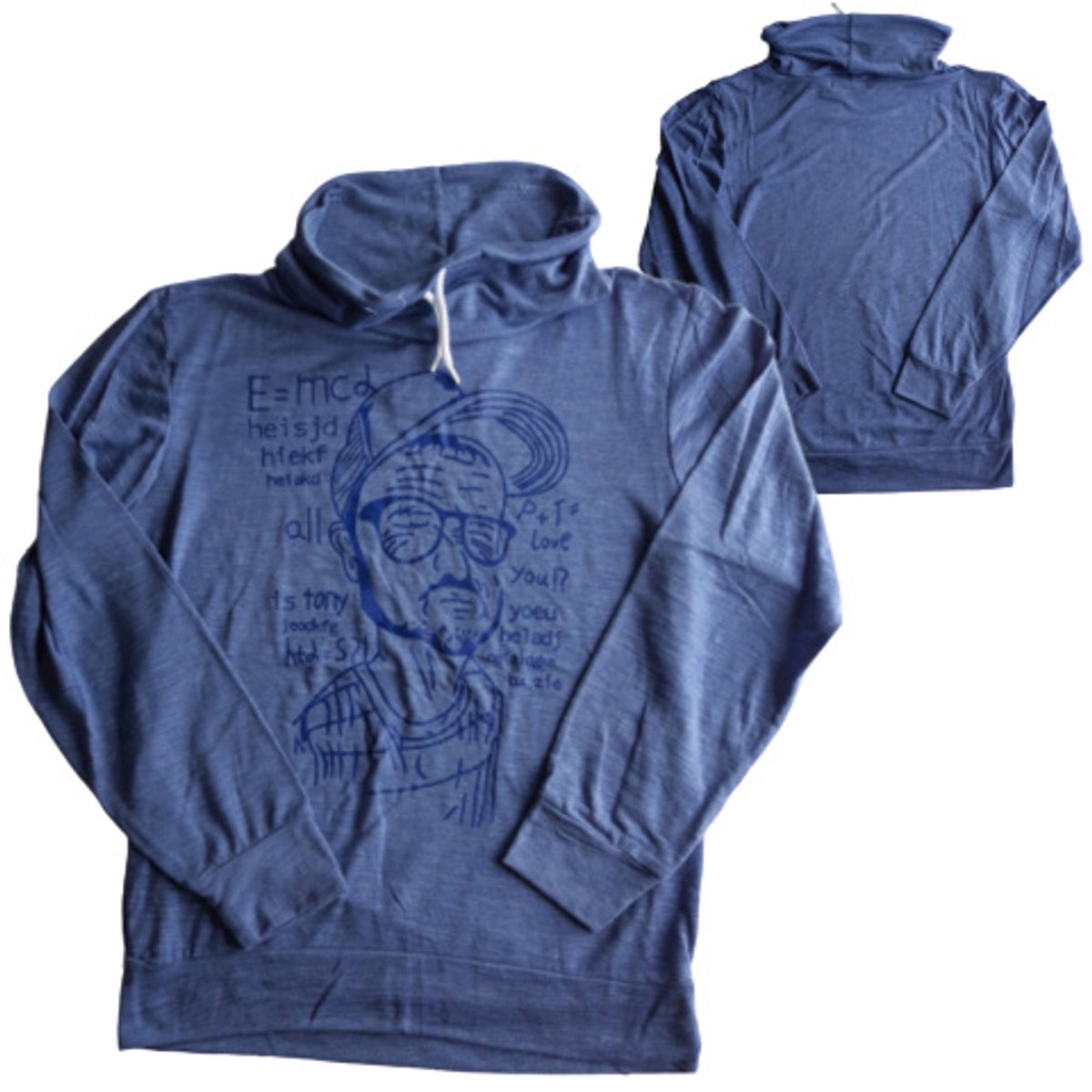 Blauwe jongens longsleeve man - Blauw - 98/104