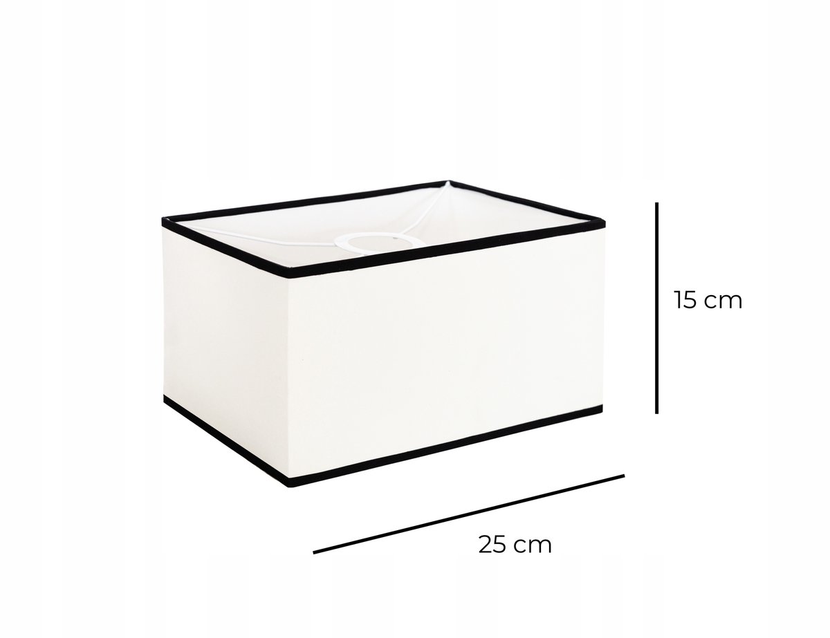 Witte Lampenkap E27/E14 25x15cm voor Nachtlamp & Plafondlamp