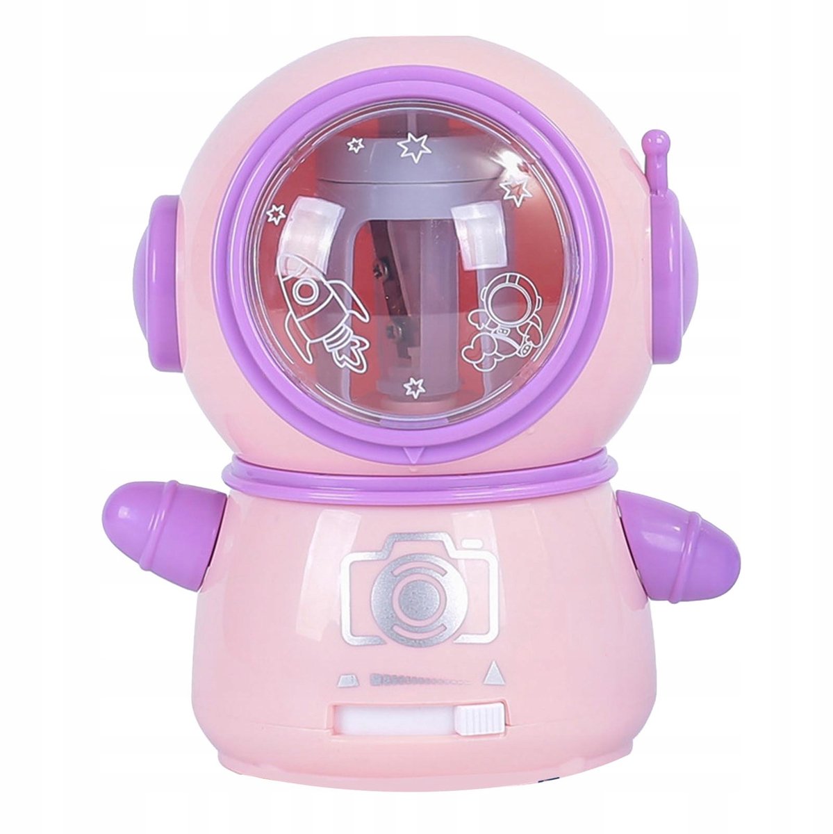 Elektrische Potlood Slijper Kosmonaut Roze - Dubbele Voeding