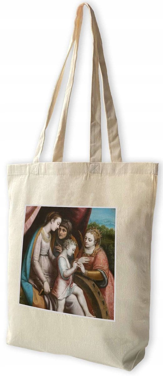 Shopper Tas met Print 'Mystieke Huwelijk van Sint Catharina'