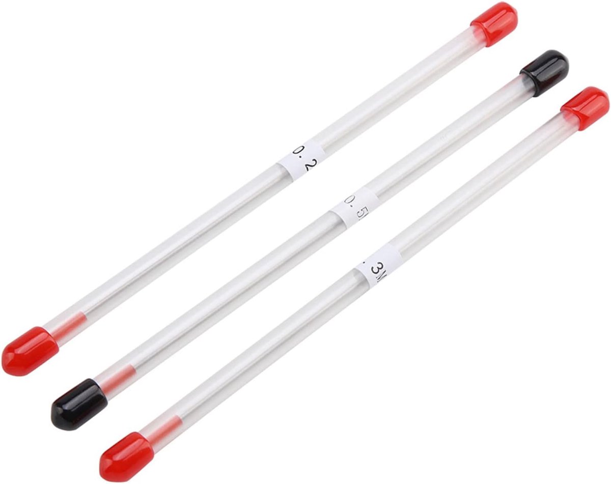 Airbrush accessoires set 3Pcs - RVS naald vervangingen - 0.2mm, 0.3mm, 0.5mm - Duurzaam en hard - ShopVlot