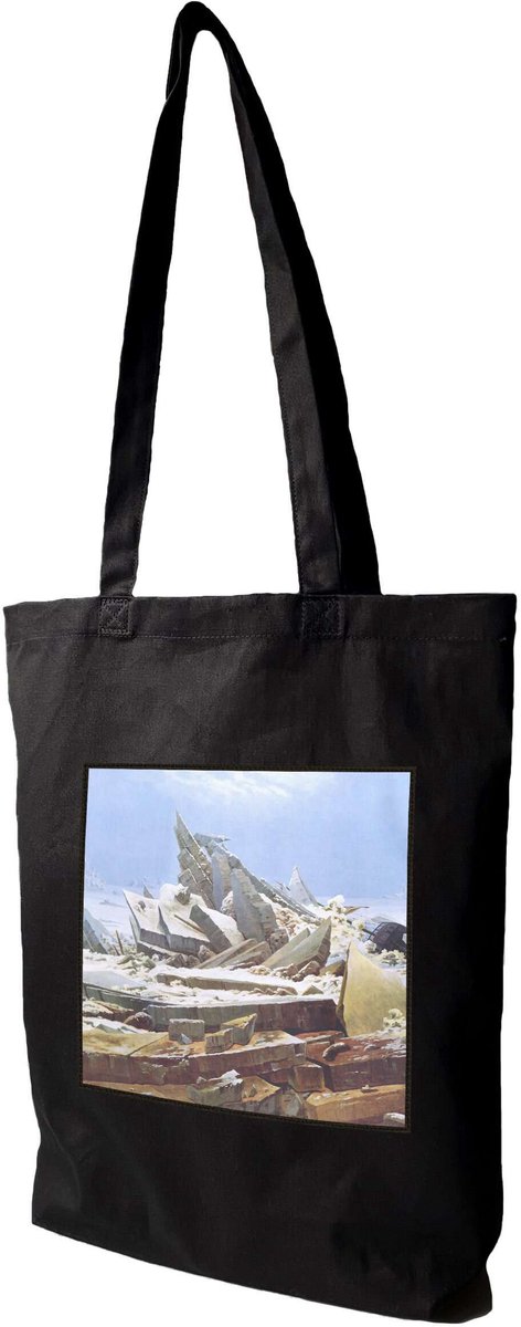 Caspar David Friedrich IJspaleis Shopper Tas - Op Maat Gemaakt