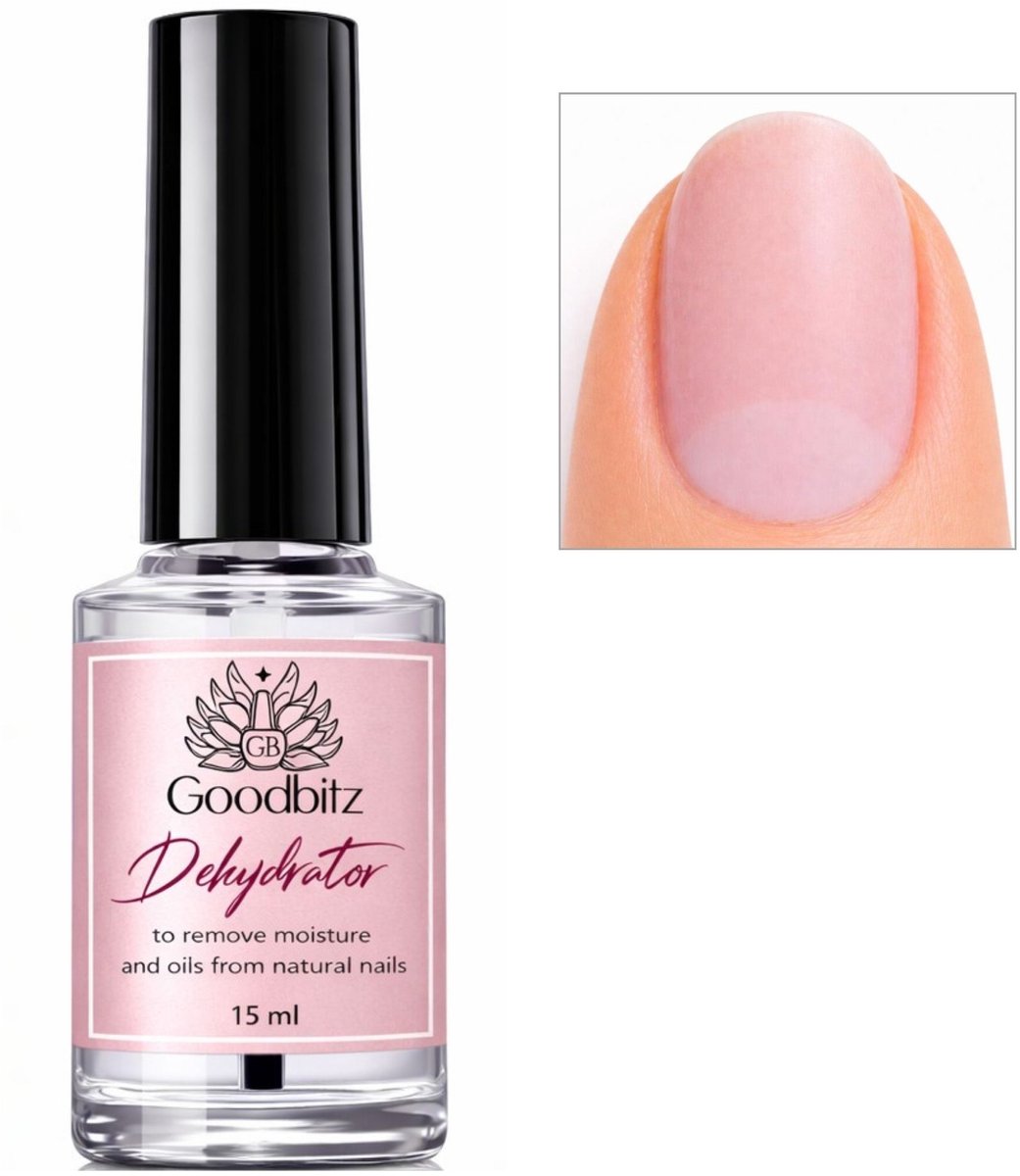 Goodbitz - Dehydrator - 15 ml - Dehydrator nagels - Dehydrator nagel - Nagelontvetter - Nagelontvetter voor gellak - Nailprep - Nagel ontvochtiger