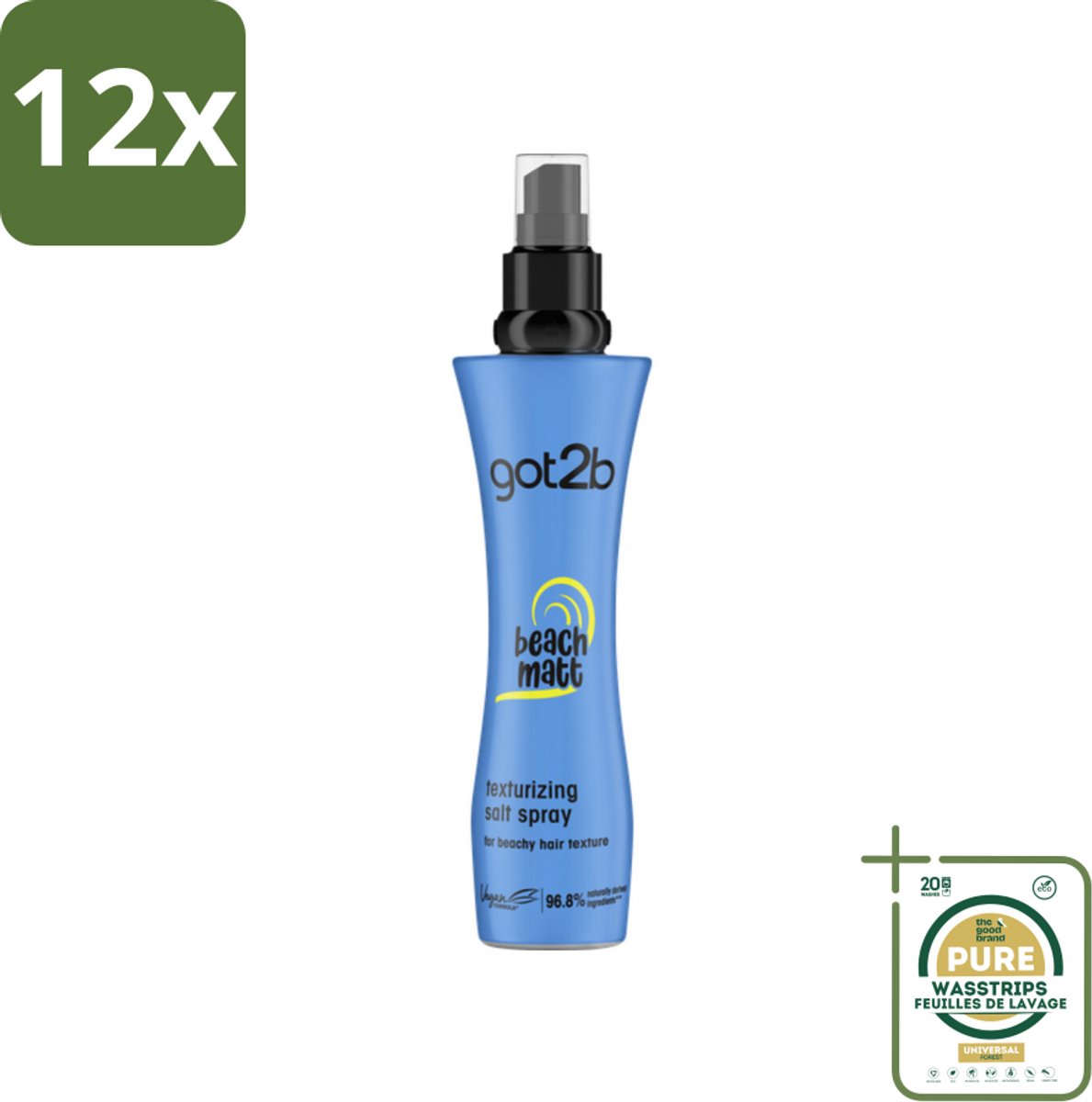 Got2B - Salt Spray - Beach Babe - 200 ml - Voordeelverpakking - 12 stuks - Textuur - Volume