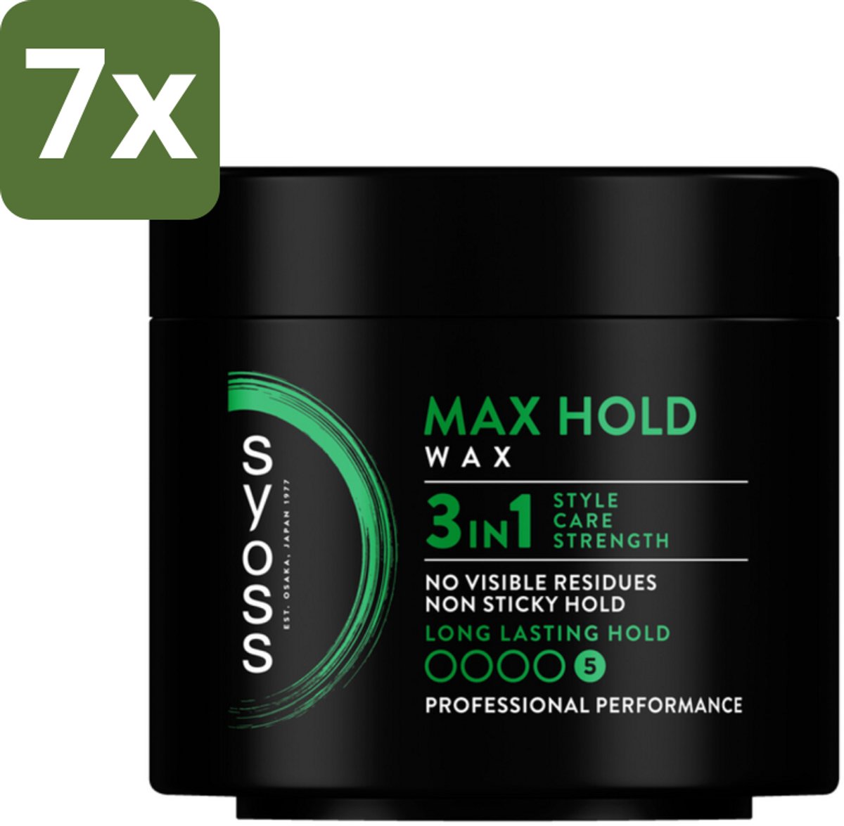 SYOSS - Max Hold Haarwax - Verzorging - Langdurige Styling - 150ml - Bulkverpakking - 7 stuks