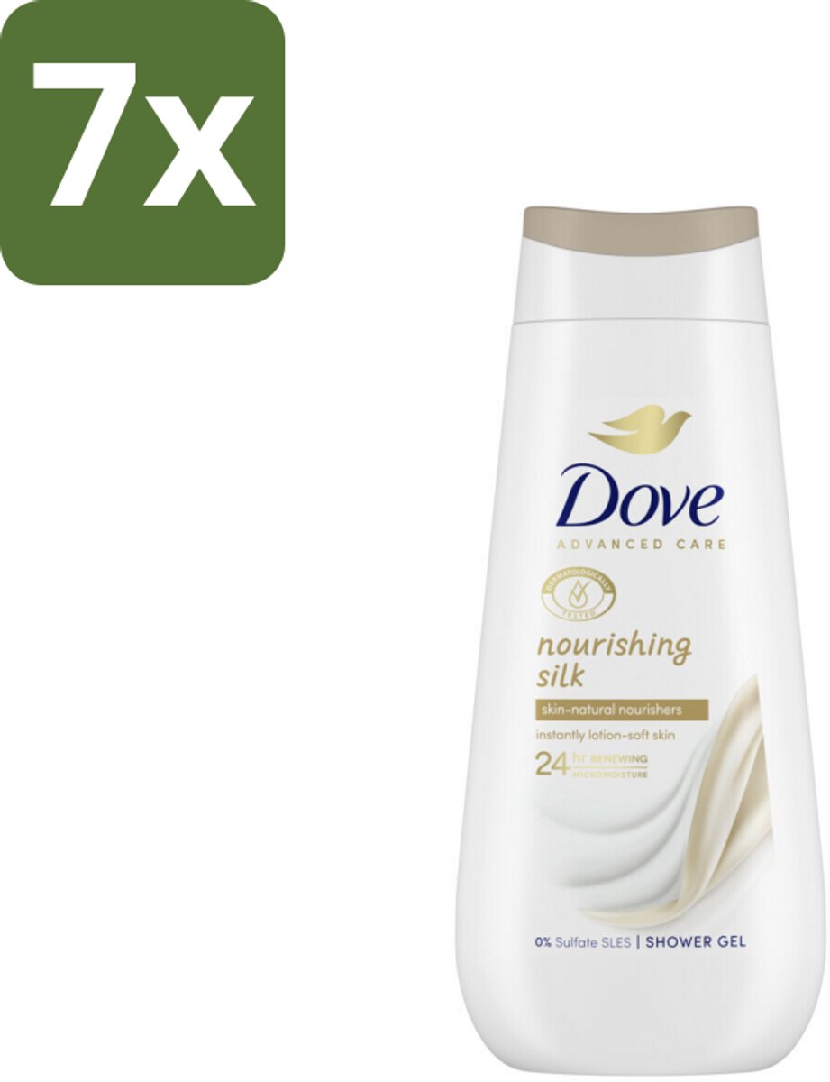 Dove Douchecrème - Nourishing Silk - 225 ml - Bulkverpakking - 7 stuks