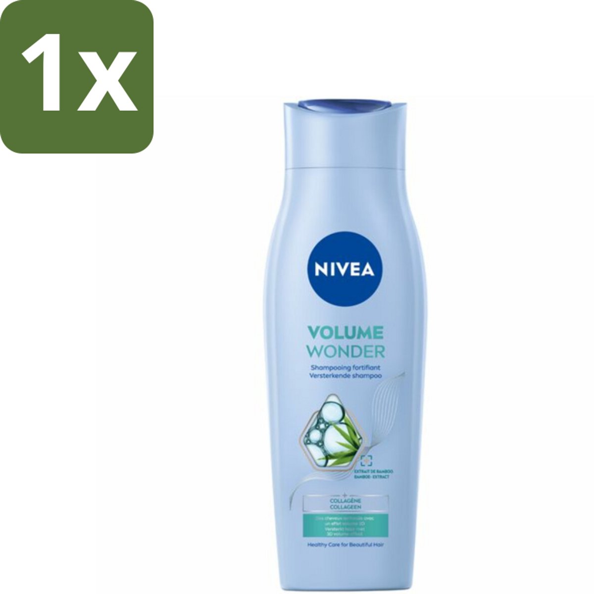 NIVEA - Shampoo - Volumeverzorging - Versterkend - Gezonde Zorg - 250 ml - 1 stuk