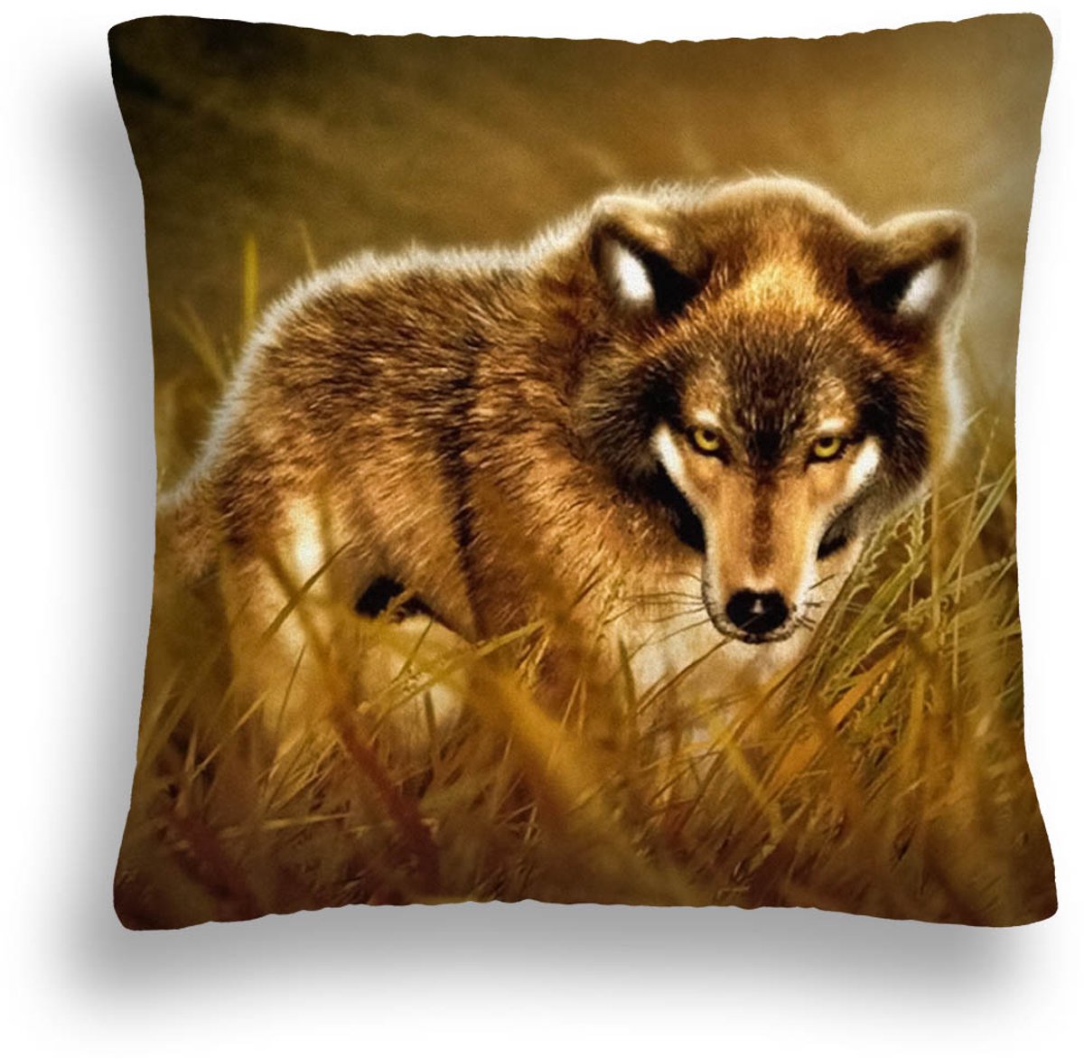 Decoratieve Kussenhoes Wolf 50x50 cm