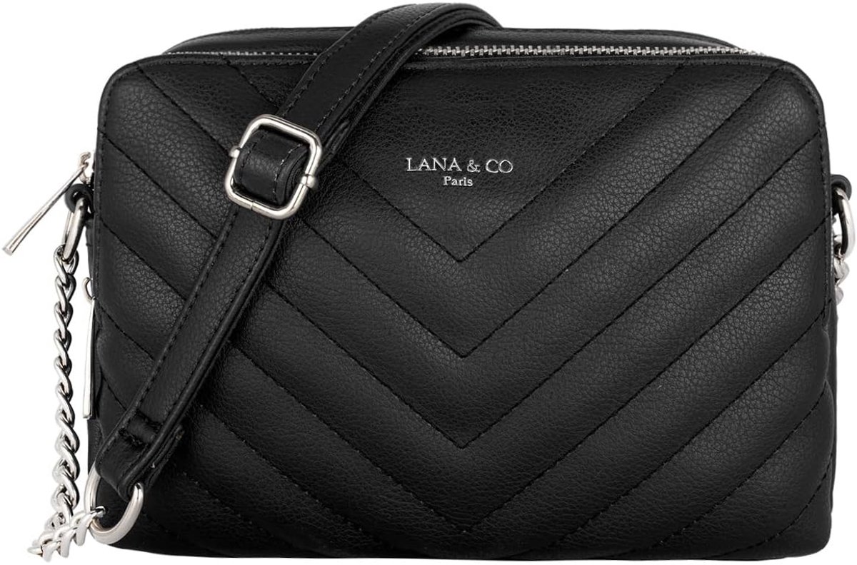 CRAZYCHIC - Women's padded shoulder bag - small handbag with chain with shoulder strap made of PU leather - ShopVlot