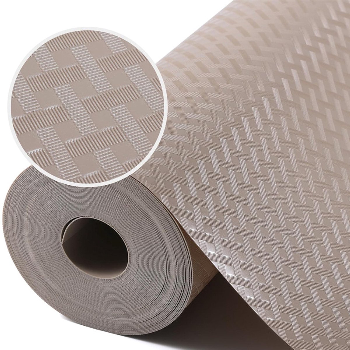 Lademat keuken - antislipmat keukenlade - ladematten - 45*500cm - lade matten antislip - antislip lademat - Antislipmatten Lades - koelkast mat - kastmat - Keukenlade beschermer - Koelkastmat - Waterdichte en oliebestendige - bruin
