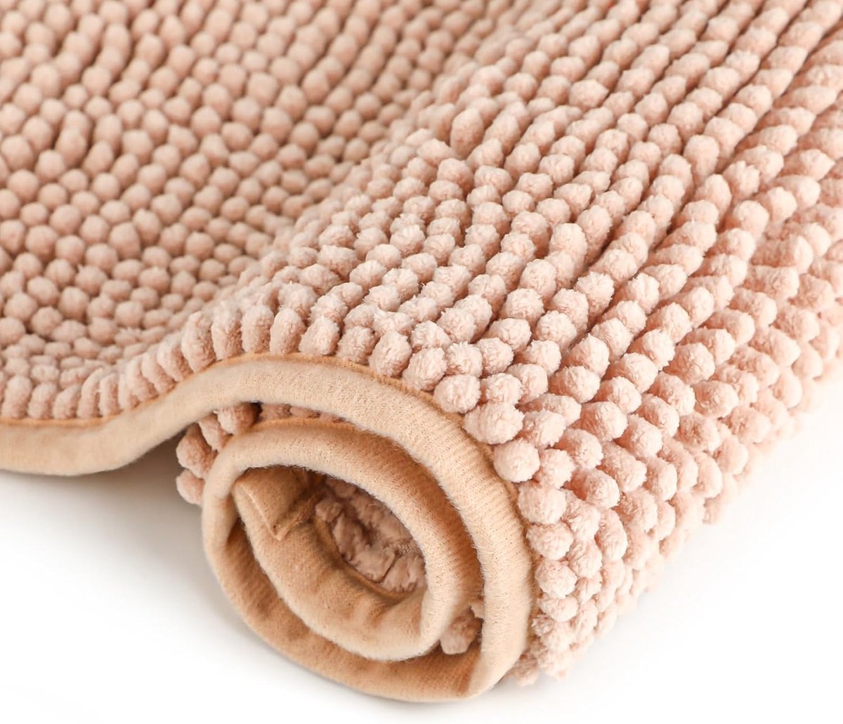 Chenille badkamermat, antislip, zacht en absorberend, wasbaar, douchemat voor badkamer, 40 x 60 cm - ShopVlot