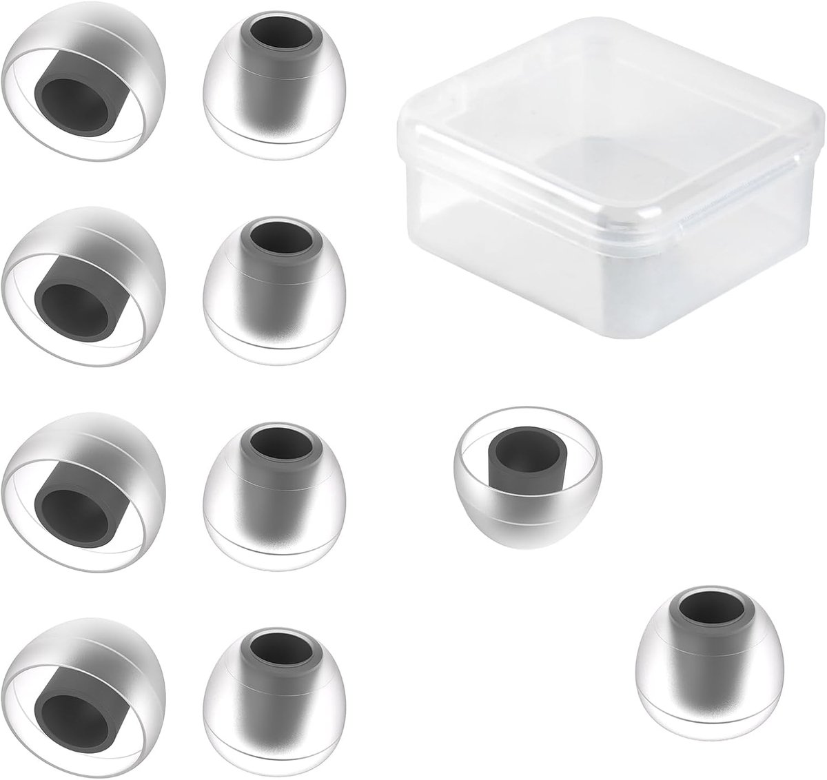 KBEAR 07 Silicone Earbuds 5 Pairs Earbuds Tips Breathable Comfort Soundproof for - ShopVlot