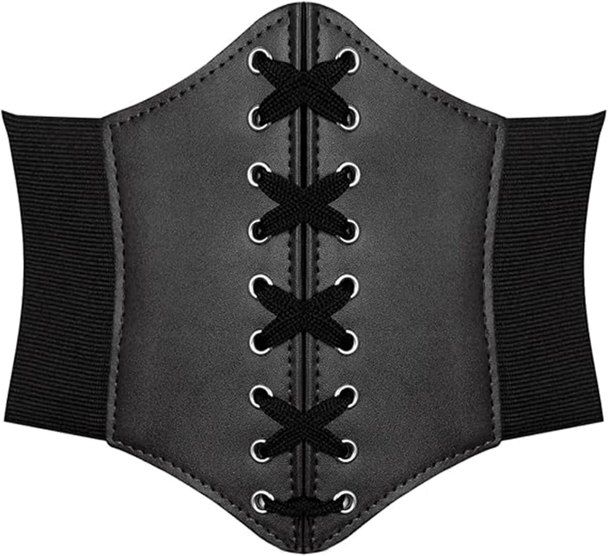 Korset voor dames, zwart, taille piratenkostuum, riem, elastisch korset, voor Halloween, carnaval, themafeest, cosplay - ShopVlot