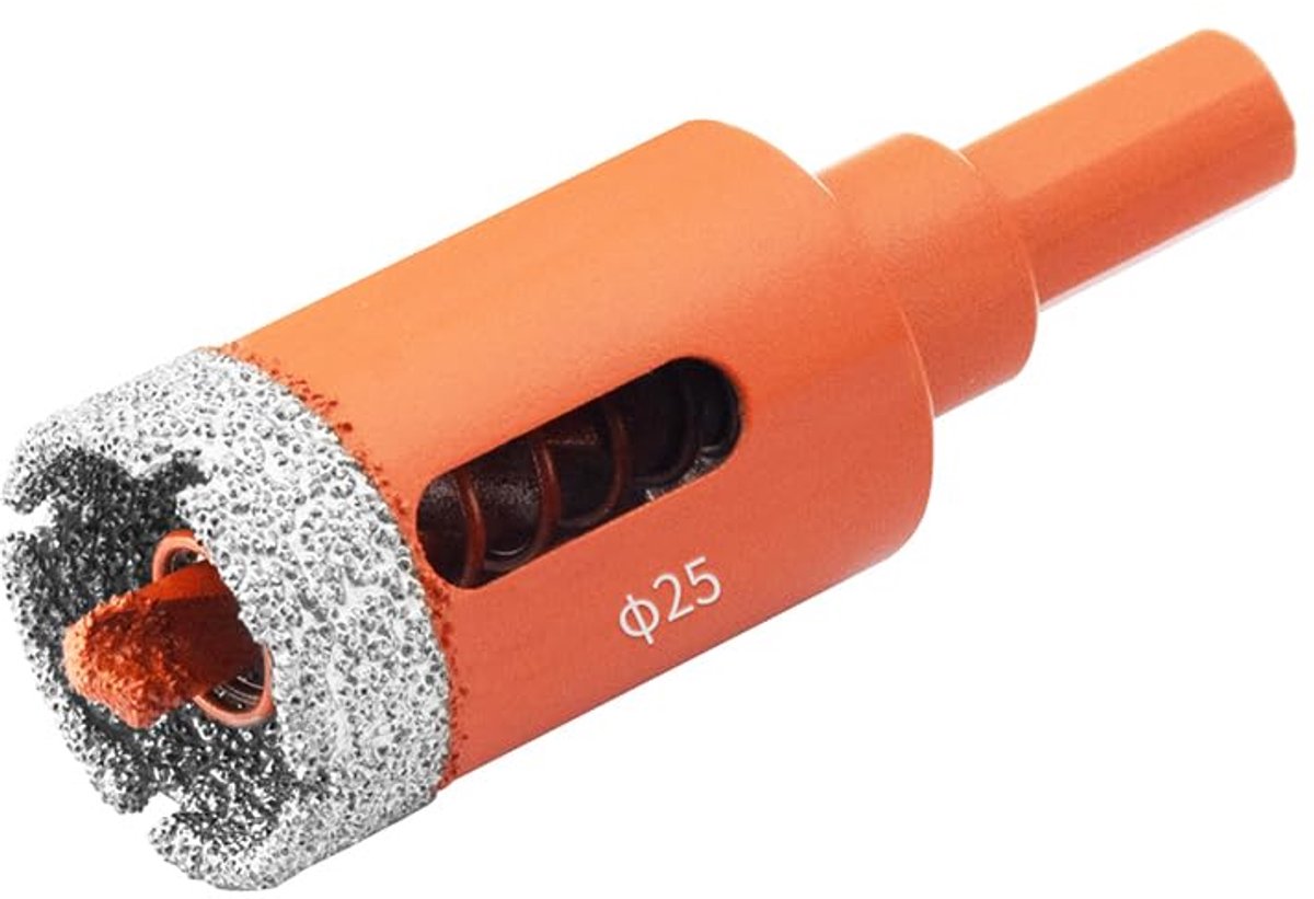 Meccion Diamond Hole Saw, Tile Drill with Centering Drill, Brazed Diamond, Core Hole Drill Bit for Porcelain, Ceramic - ShopVlot