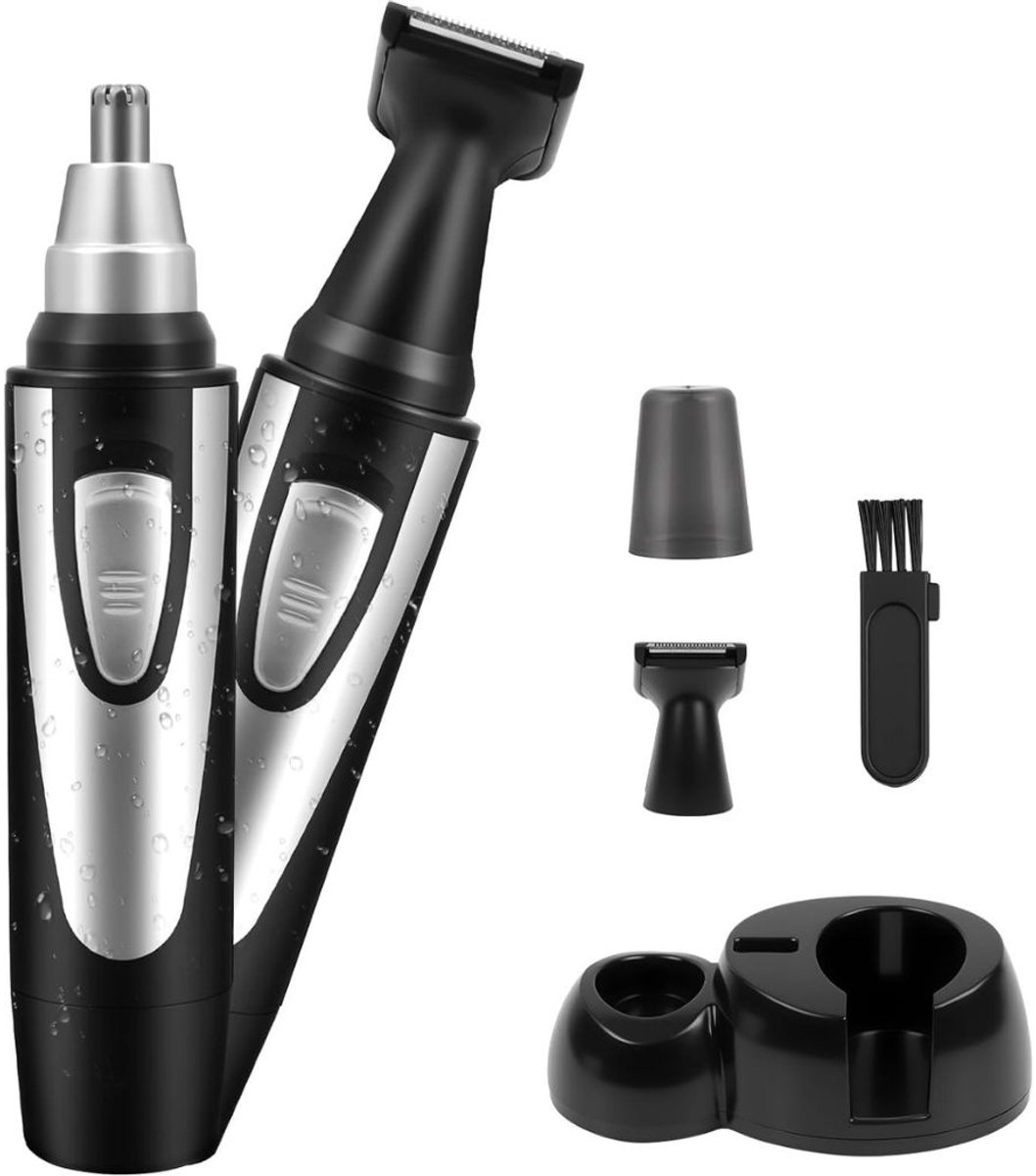CRLYN® Wenkbrauw Trimmer - Precisietrimmer - Neushaartrimmer - Oortrimmer - Waterdicht - Oplaadbaar -Zwart