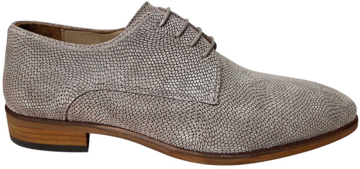 Melik Gabbro Sughero Suede Geklede Veterschoenen Taupe Suede Heren - Taupe - 45