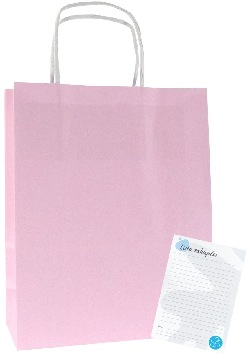 Roze papierbakjes A5, 18x8x22 cm, 100 stuks