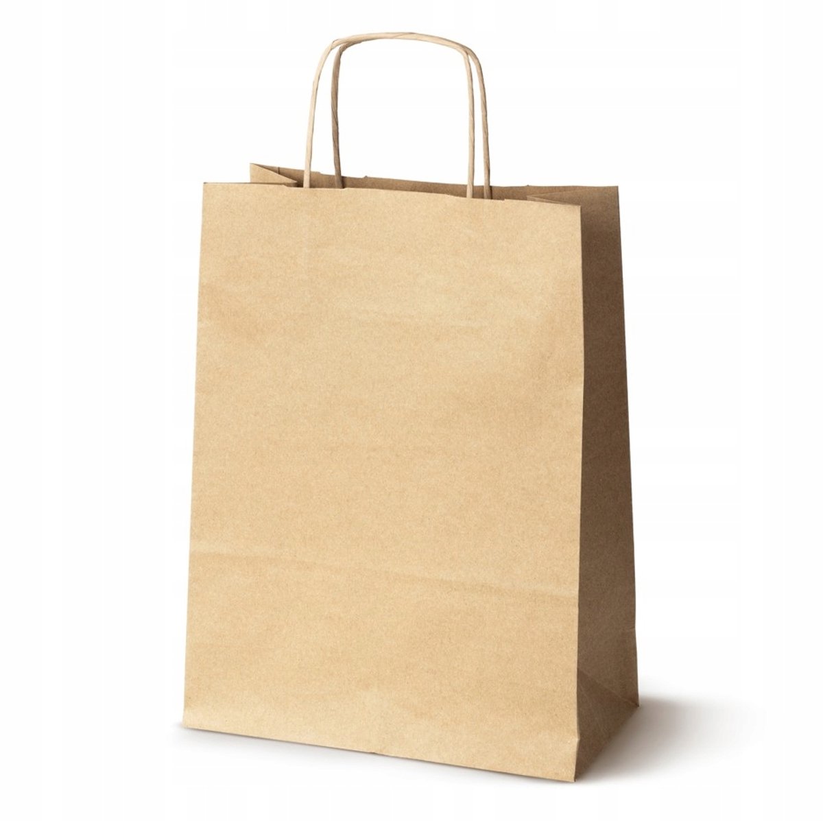 Bruine papieren bekers 24x10x32 cm met handgetekende papieren - 25 stuks